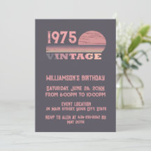 Personaliazed fifty vintage 50th birthday party