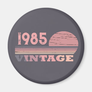 Personaliazed forty vintage 40th birthday party magnet