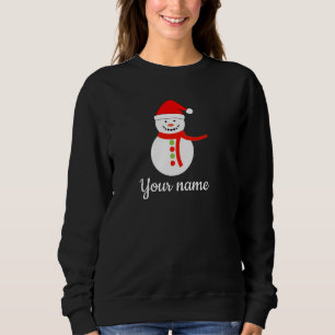 Personalied Name Snowman Christmas Sweatshirt