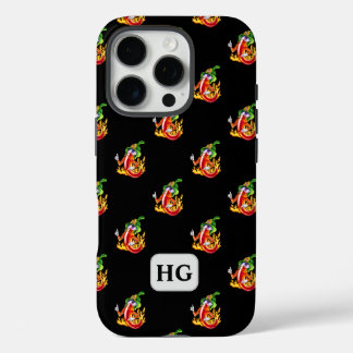 Personalisable Funny Proud Firefighter Chilli iPhone 16 Pro Case