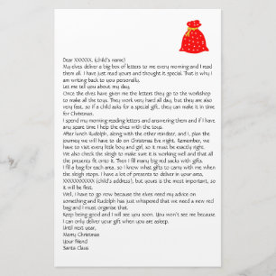 Personalisable Letter from Santa 4 Stationery