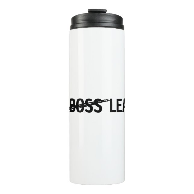 Personalisation iam leader not boos thumbler thermal tumbler (Front)