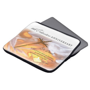 Personalise, 10th Ordination Anniversary, Cross Laptop Sleeve