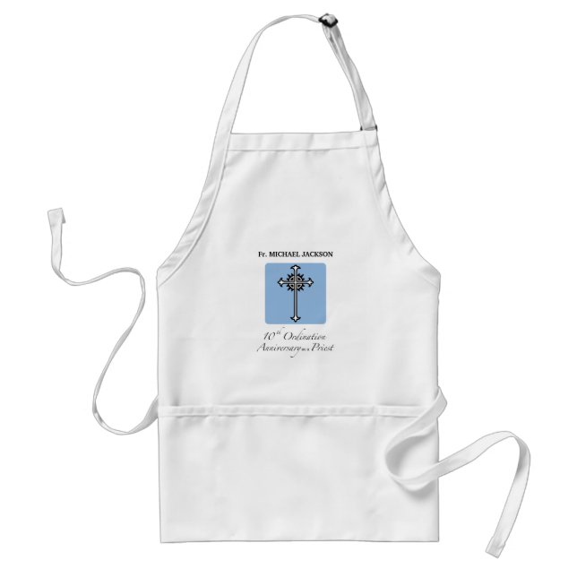 Personalise, 10th Ordination Anniversary of Priest Standard Apron (Front)