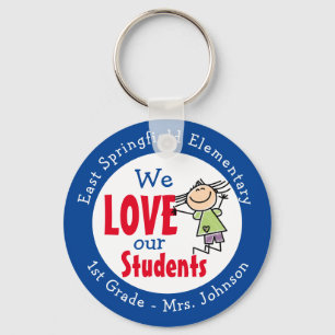 Personalise 1st Day School Gifts Kids Key Ring