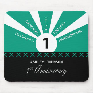 Personalise, 1st Year Employee Anniversary Mouse Mat