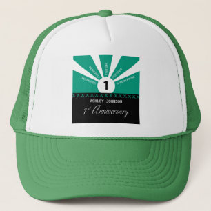 Personalise, 1st Year Employee Anniversary Trucker Hat
