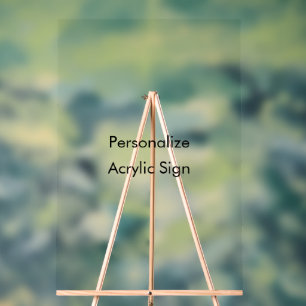 Personalise 24" x 36" acrylic sign
