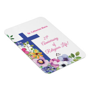 Personalise, 25th Anniversary Nun Religious Life Magnet