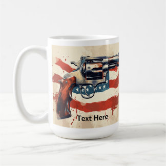Personalise 2nd Amendment Coffee Mug USA Flag