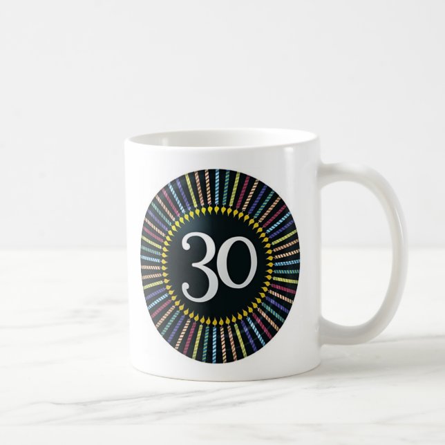 Personalise 30 BIRTHDAY Coffee Mug (Right)