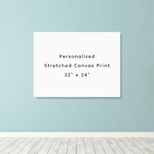 Personalise 36" x 12" Stretched Canvas Print