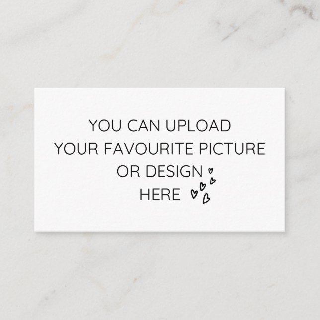 Personalise 3.5" x 2" enclosure card- landscape (Front)