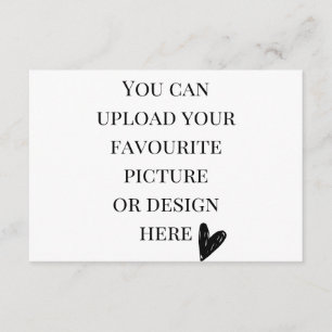 Personalise 3.5" x 5" enclosure card- landscape 