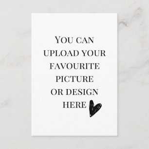 Personalise 3.5" x 5" enclosure card- portrait 