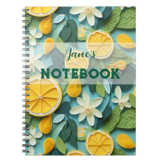 Personalise: 3D lemon Notebook
