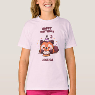Personalise 3rd Birthday - Happy Birthday Kids T-Shirt