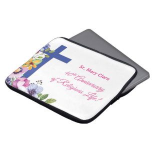 Personalise, 40th Anniversary Nun Religious Life Laptop Sleeve