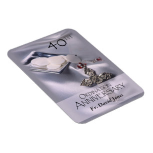 Personalise, 40th Ordination Anniversary Congrats Magnet