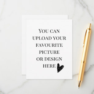 Personalise 4.25" x 5.5" enclosure card- portrait 