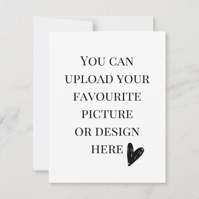 Personalise 4.25" x 5.5" note card- portrait  card (Front)
