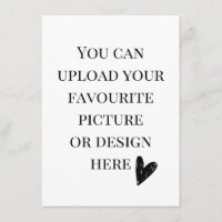 Personalise 4.5" x 6.25" enclosure card- portrait