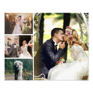 Personalise 4 Custom Photo Collage Print