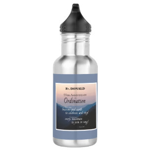 Personalise 55th Anniversary Ordination Congrats 532 Ml Water Bottle