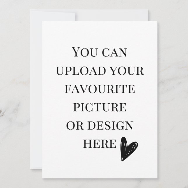 Personalise 5.5" x 7.5" enclosure card- portrait  (Front)