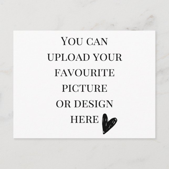 Personalise 5.6" x 4.25" postcard- landscape postcard (Front)