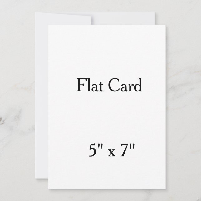 personalise 5" x 7"  Squared Flat Card (Front)