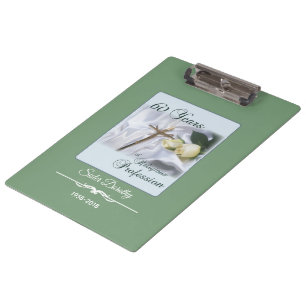 Personalise, 60 Years of Religious Profession Clipboard