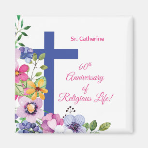 Personalise, 60th Anniversary Nun Religious Life Magnet