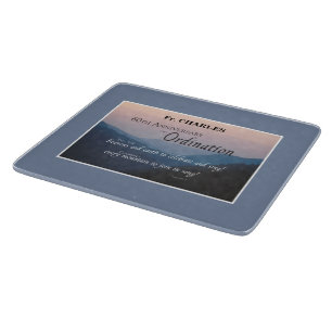 Personalise 60th Anniversary Ordination Congrats Cutting Board