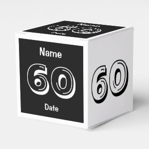 Personalise 60th Birthday Favour Box