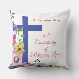 Personalise, 65th Anniversary Nun Religious Life Cushion