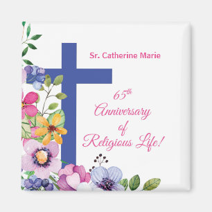 Personalise, 65th Anniversary Nun Religious Life Magnet