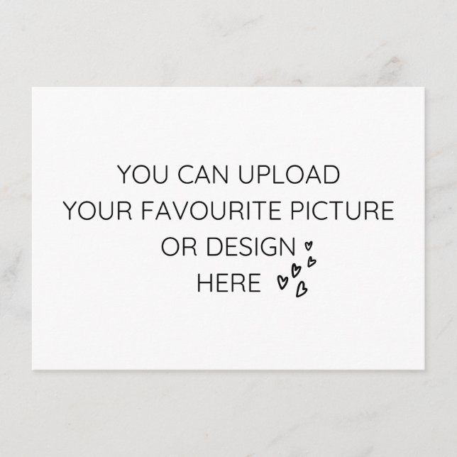 Personalise 6.25" x 4.5" enclosure card- landscape card (Front)