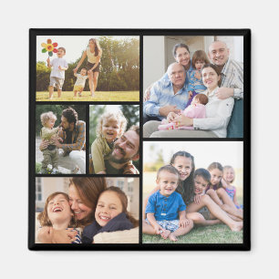 Personalise 6 Custom Photo Collages Magnet