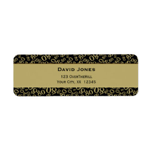 Personalise:  80th Birthday Theme Return Address