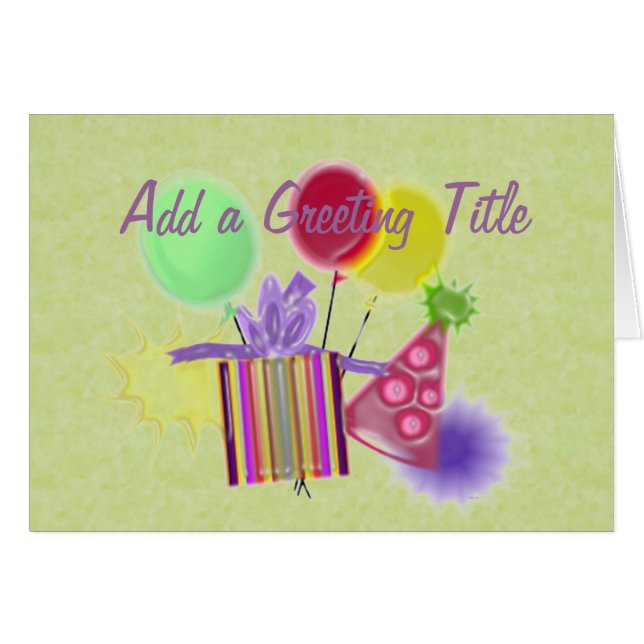 Personalise a Birthday Card (Front Horizontal)