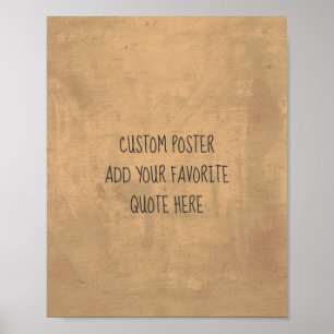 personalise a custom poster add your own quote