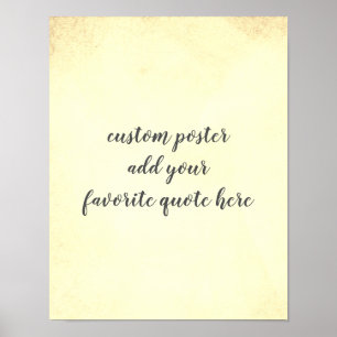 personalise a custom poster add your own quote