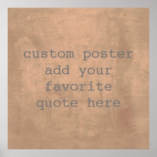 personalise a custom poster add your own quote