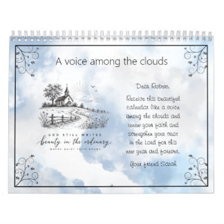 Personalise A Voice Among the Clouds Christian Calendar