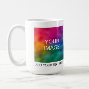 Personalise Add Image Photo Company Logo Text Name Coffee Mug