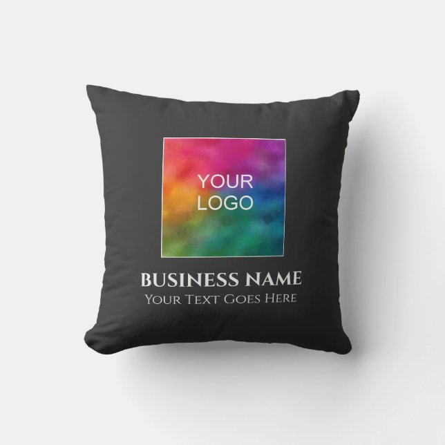 Personalise Add Upload Company Logo Double Sided Cushion (Front)