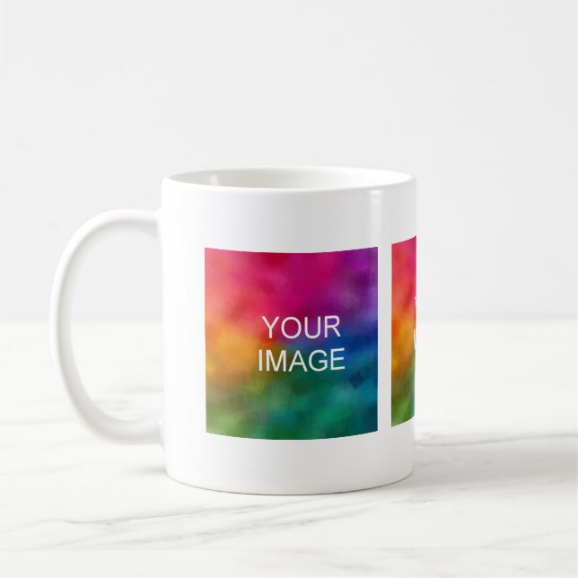 Personalise Add Your Own Photos Images Text Name Coffee Mug (Left)