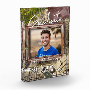 Personalise Adventurer Graduation Announcements Photo Block