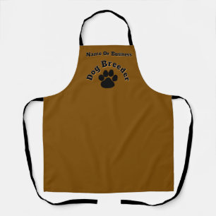 Personalise Advertise Dog Breeder Brown Apron